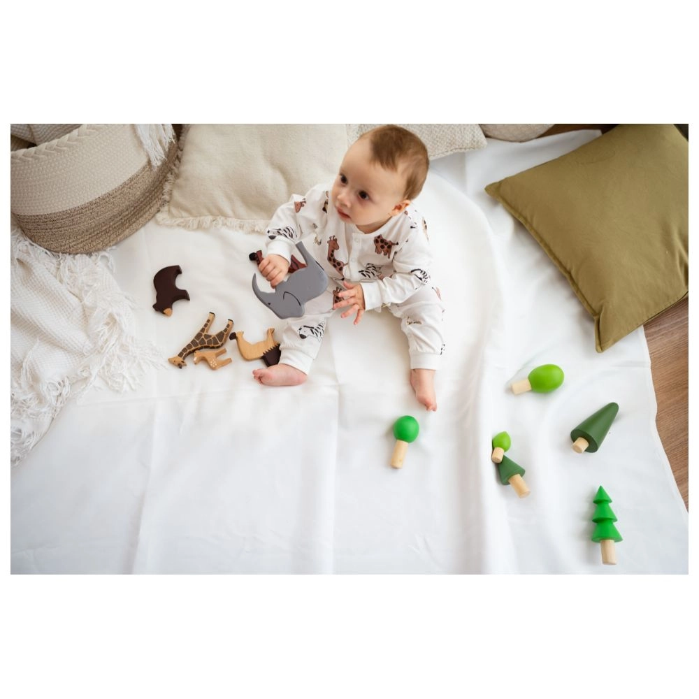 Wild Animals Set - 2 years & above 6 pieces