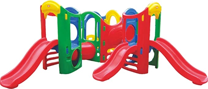 Rainbow Toys Rbwtoy16312 - Indoor-Outdoor Multi Tunnel Playhouse 420×360×165cm