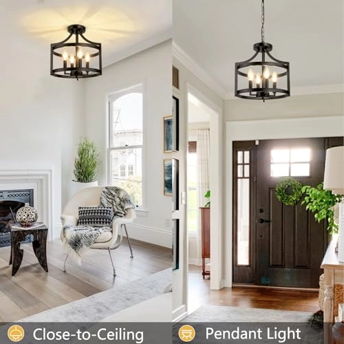 Vintage Living Room Chandelier - Dimmable