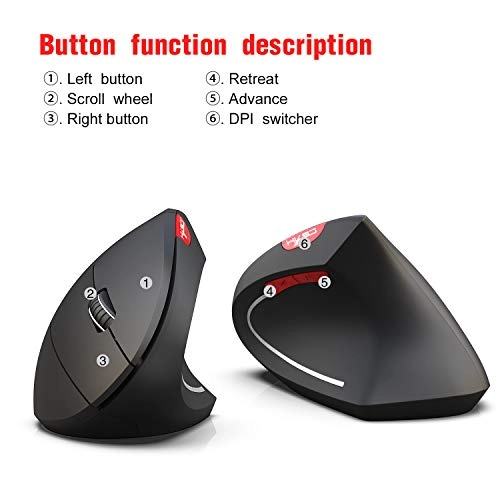 Vertical Ergonomic Mouse - Bluetooth