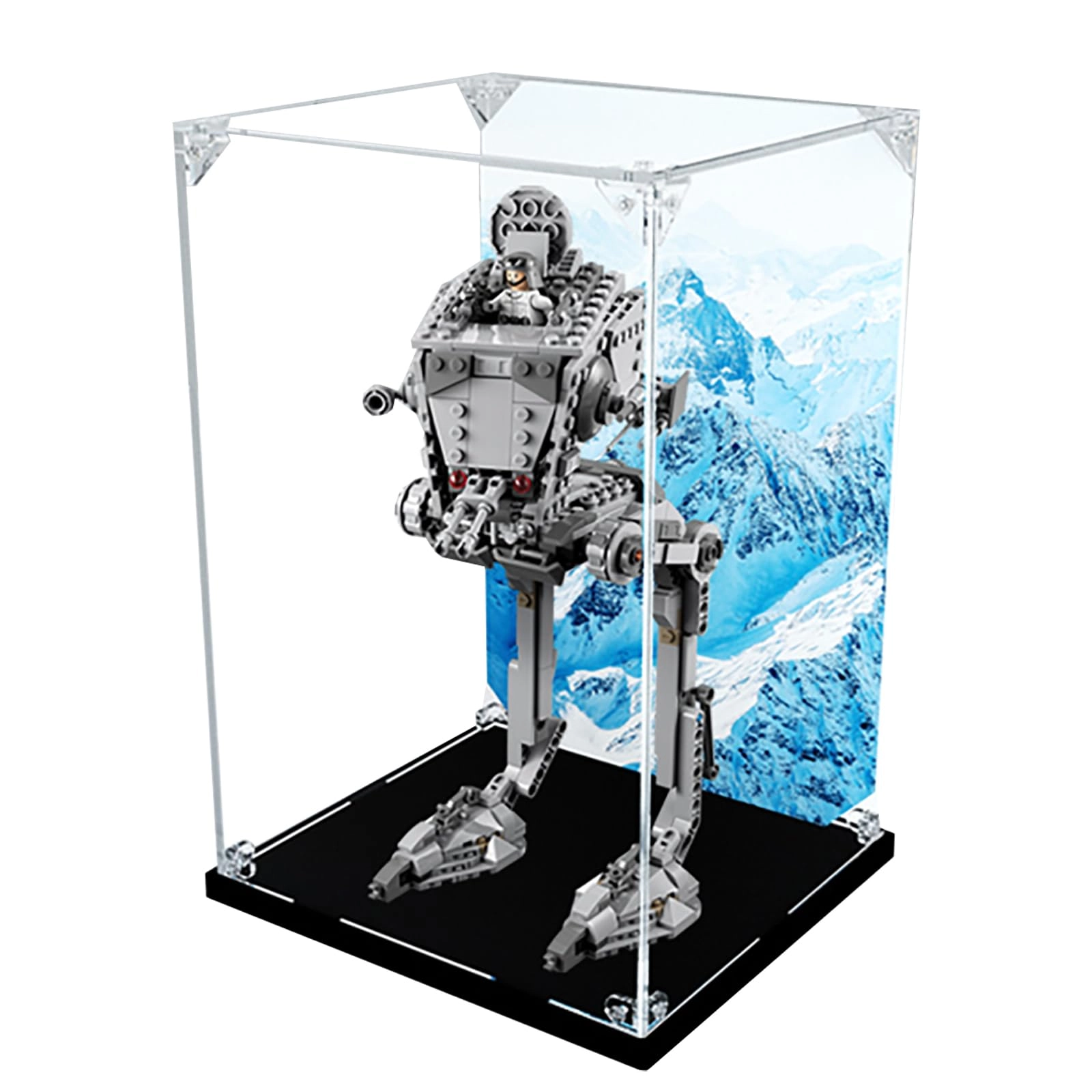 bodamaike Display Case for 75322 - 3MM 20 x 18 x 30 cm Dustproof Clear