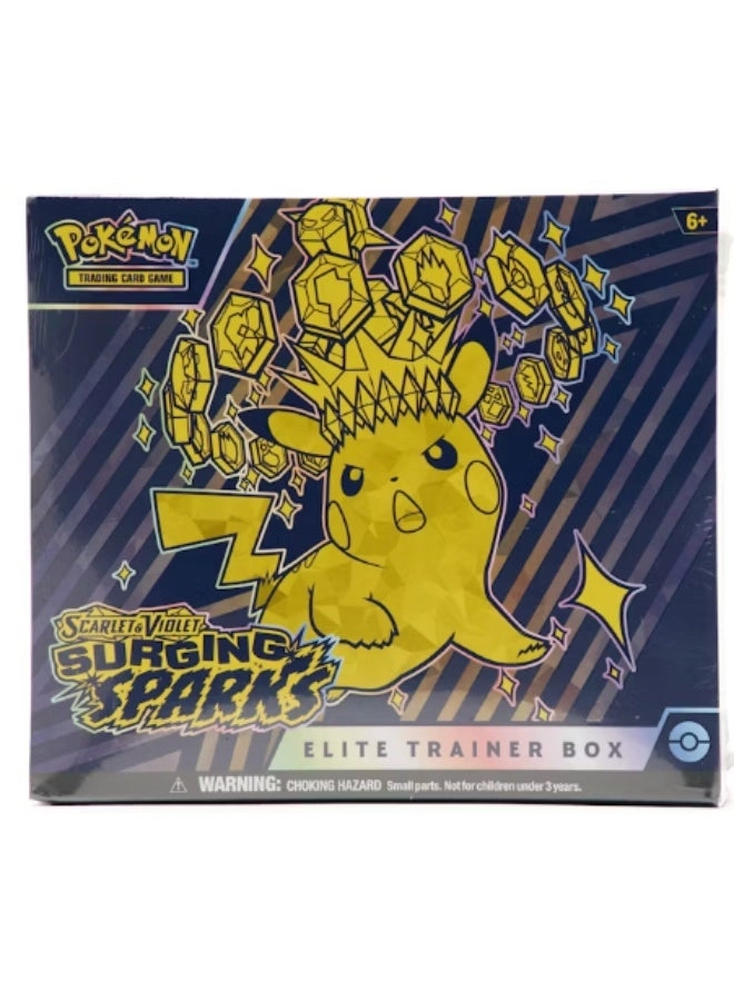 Pokémon Surging Sparks Elite Trainer Box - Sealed Booster Packs Card Sleeves