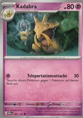 Pokemon Kadabra MEW 064-151 - German
