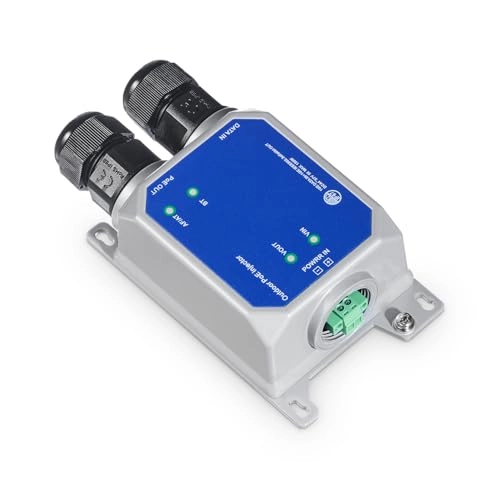 IP67 10G Injector - 44-57 Vdc 90W 1 IEEE 802.3 af/at/bt 10/100M/1G/2.5G/10Gbps