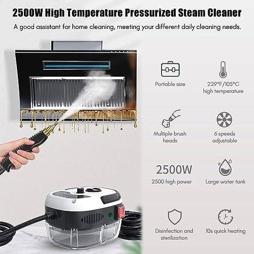 High Pressure Steam Cleaner - 3BAR 1L