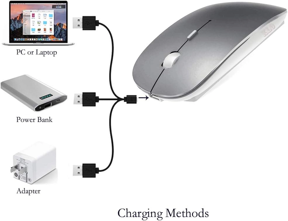 LED Rechargeable Mouse - Bluetooth