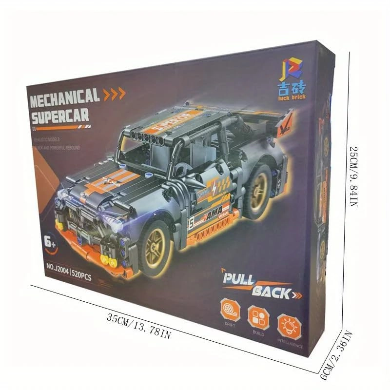 Sports Racing Car Kit - 520 pcs