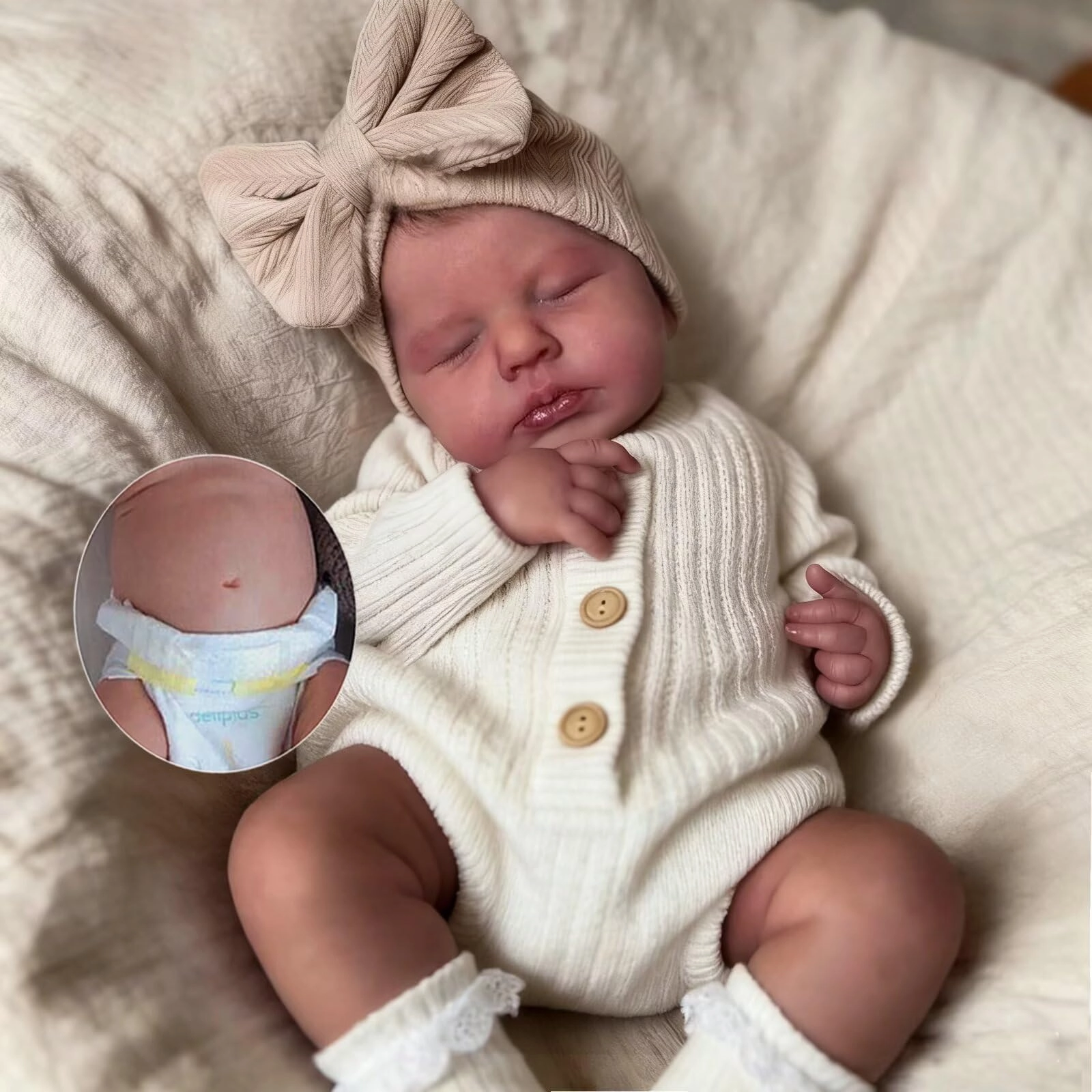 Reborn Baby Doll - 20 in Silicone Vinyl Ages 7+