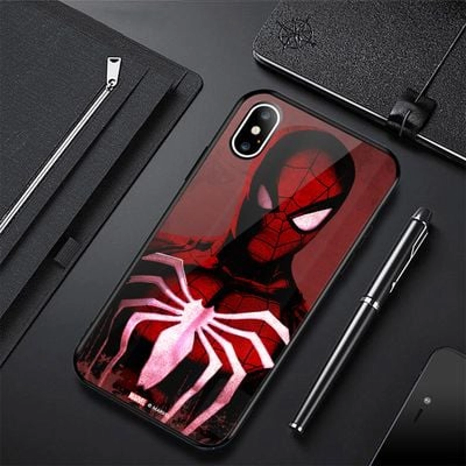 Spiderman Potrait Back Case for iPhone Xs