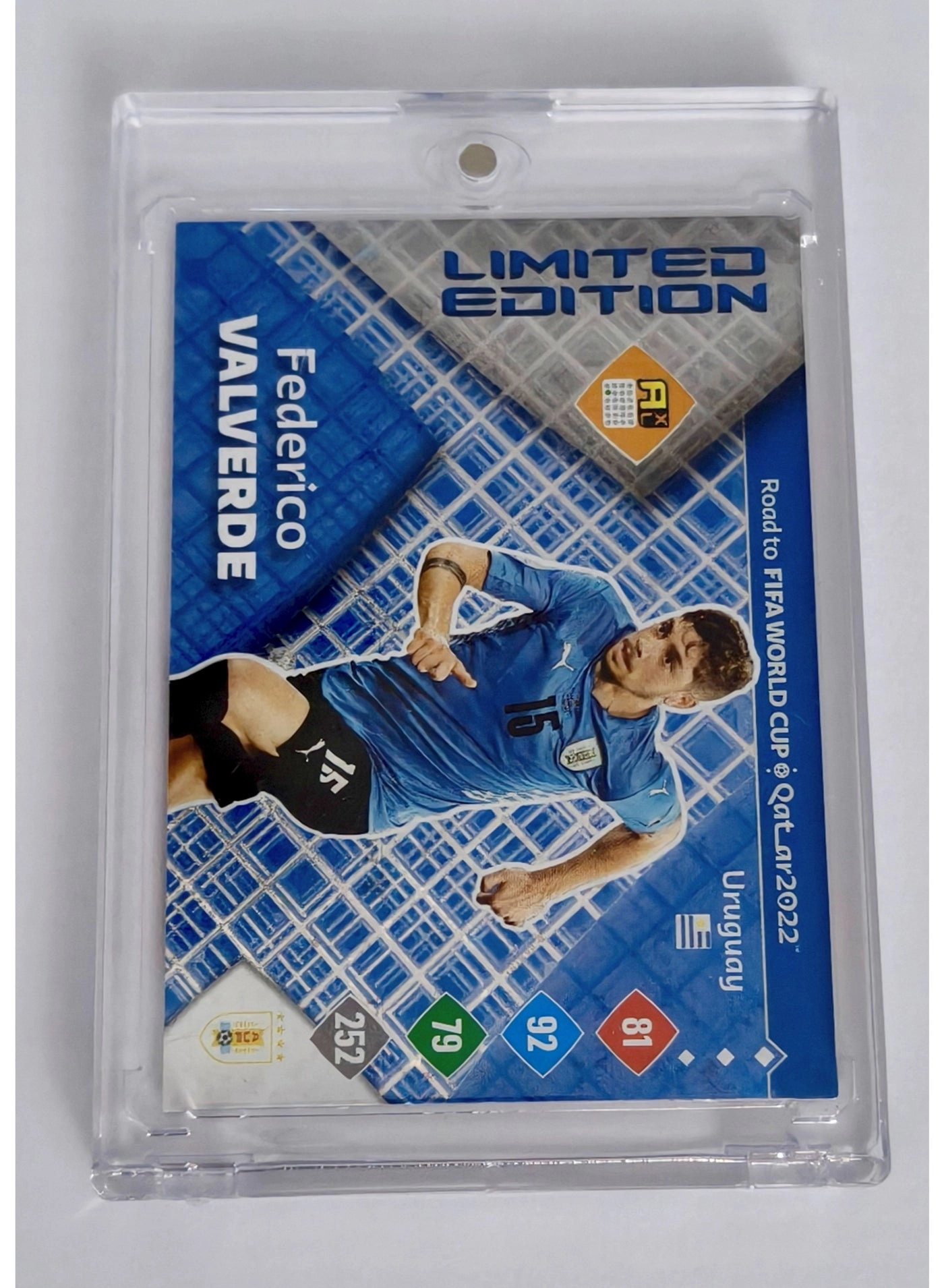 Panini Road To Collectible Authentic Federico Valverde - Qatar World Cup Card 2022 Limited Edition