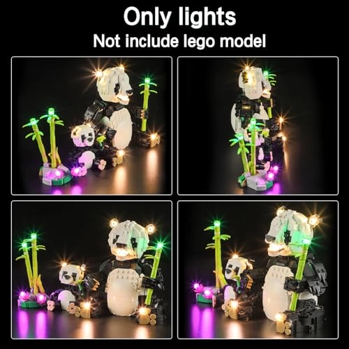 LED Light Kit - Wild Animals: Panda Family Set (31165)
