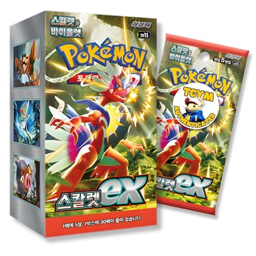 Pokemon Scarlet and Violet Base Set Violet Ex Korean Booster Box - Korean 30pcs