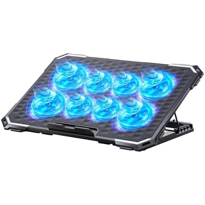 rayihni LAPTOP COOLING PAD - 8 COOLING FANS 13-15.6 INCH