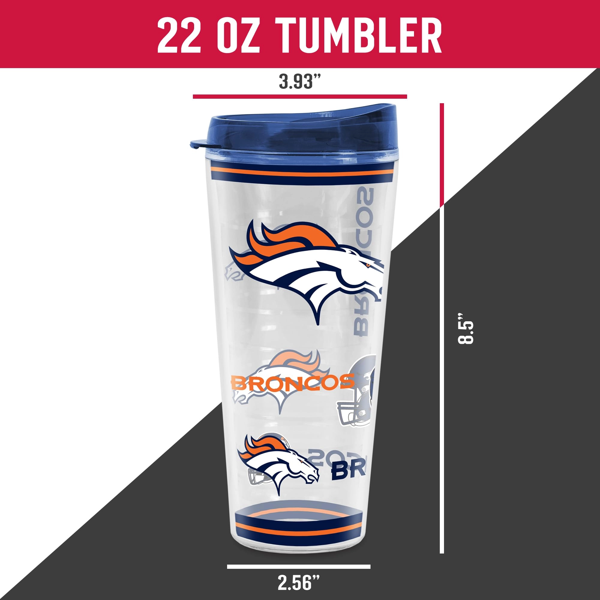 Tritan NFL Football Double Wall Tumbler - 650ml