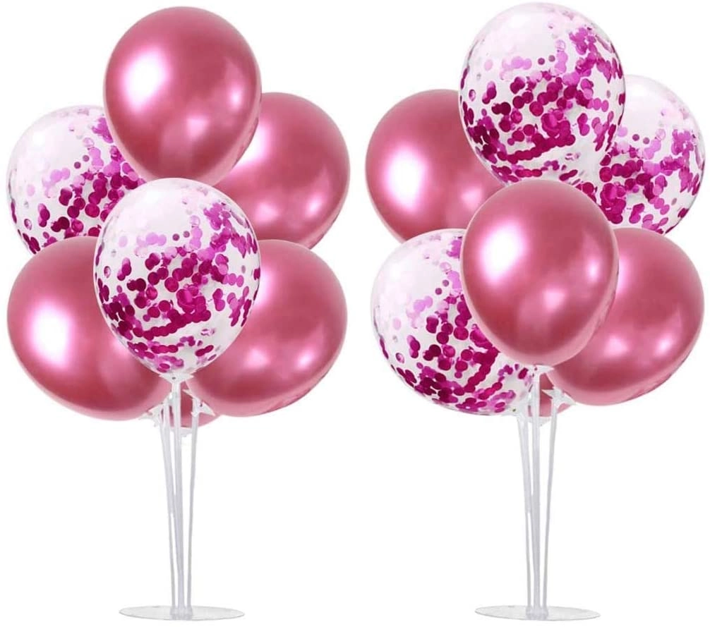 Table Balloon Stand Kit - 16pcs Birthday Anniversary Wedding Party Bridal Baby Shower