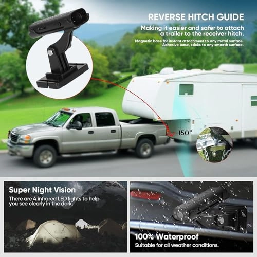 Reverse Hitch Guide Camera - Night vision Wireless 1920x1080