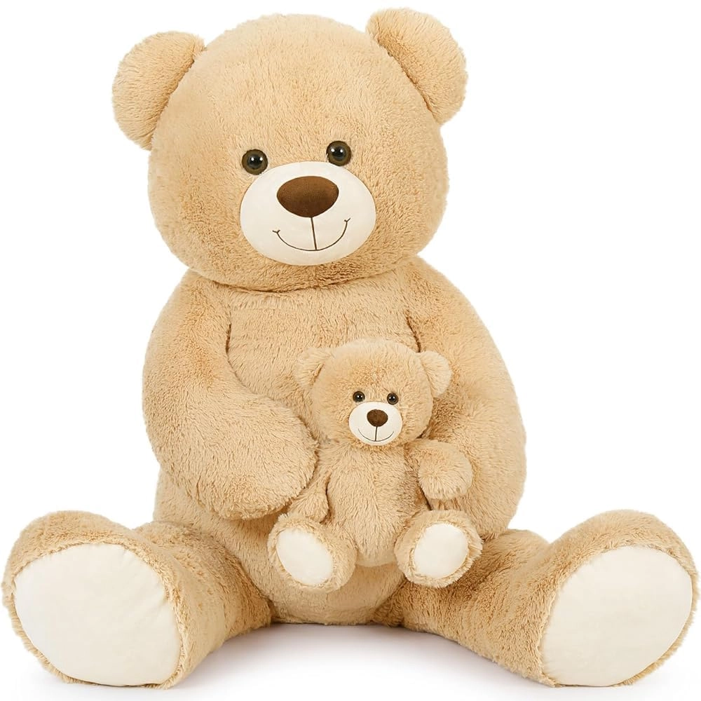 Suzhou Jinjieen Trading Co.Ltd Giant Teddy Bear with Baby - 39 inches Brown