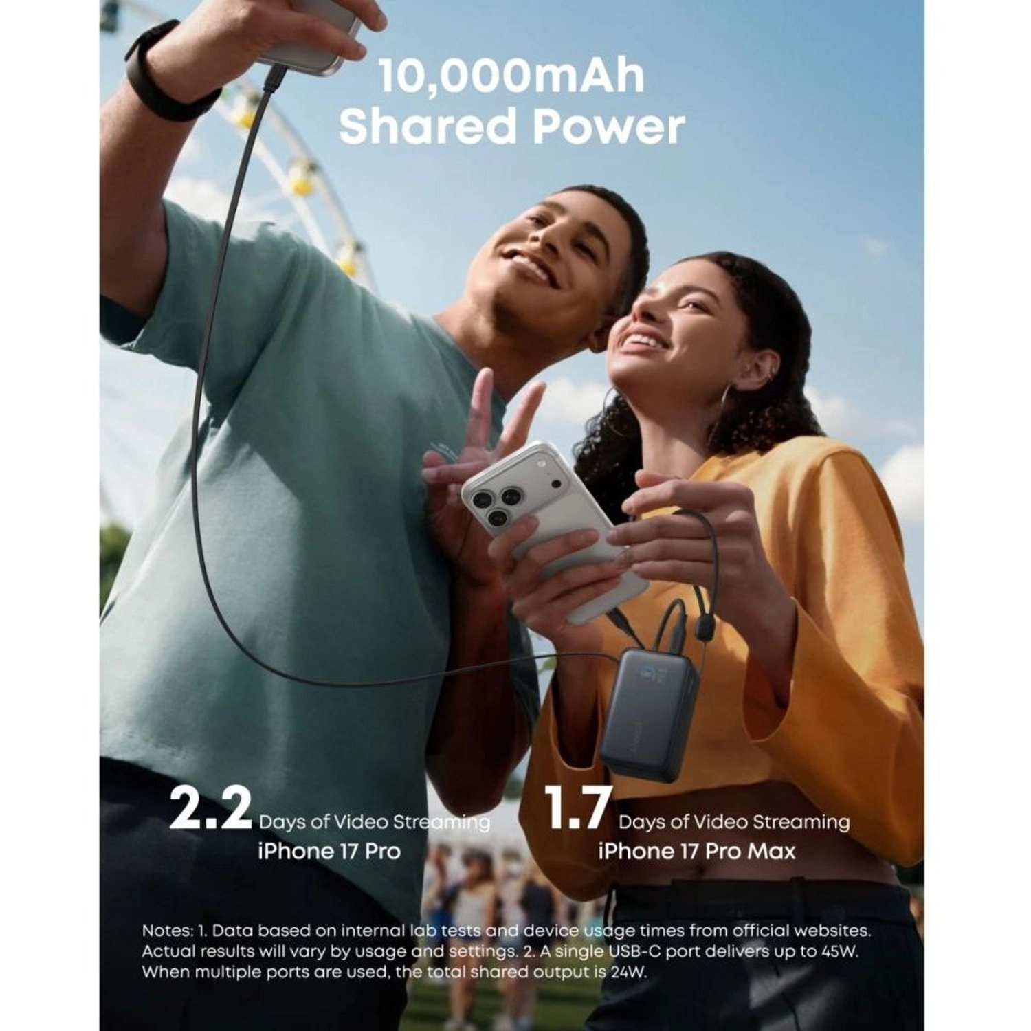 A1638 - 10,000mAh 45W Fast charging