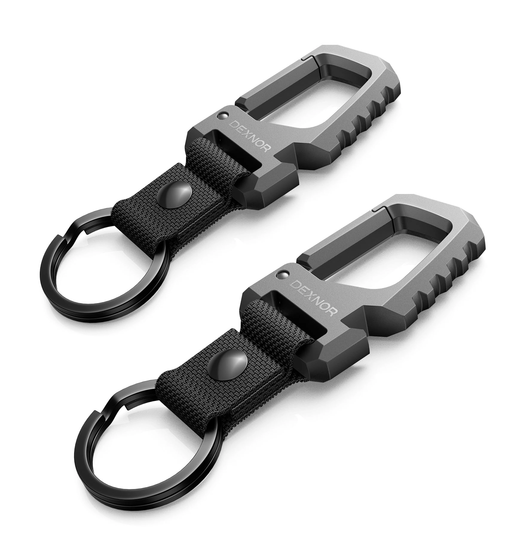 Dexnor Heavy Duty Key Chain - 2-PCS Bottle Opener Carabiner