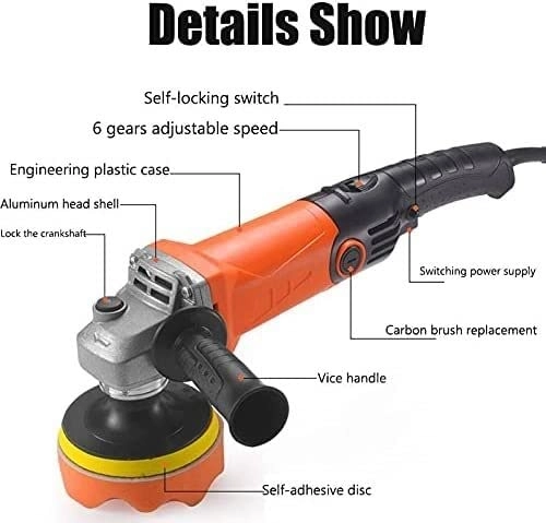 Car Polish Polisher Orbital and Buffers - 980W