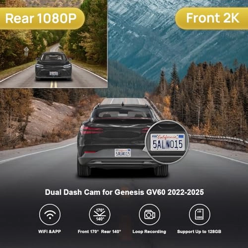 2K Dual Dash Cam - 2K 1080P