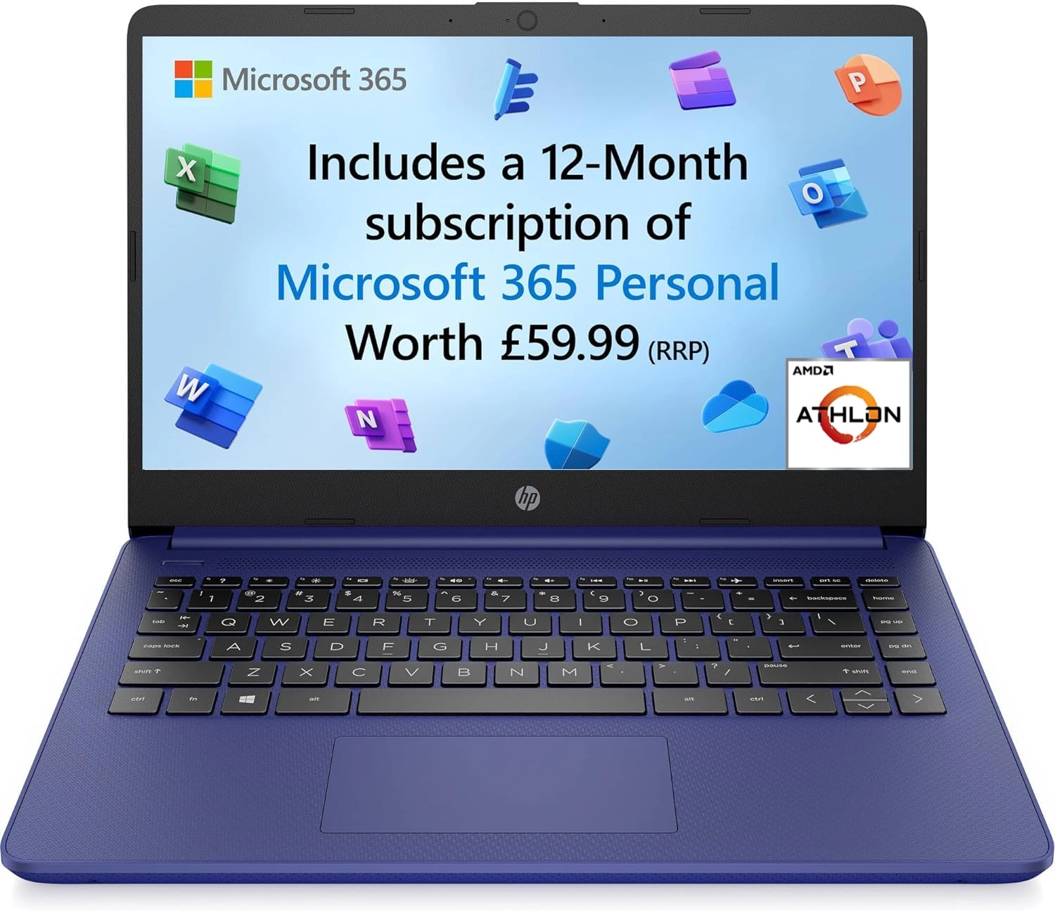 HP 14s-fq0023na - 14'' 64GB 4GB 64GB Athlon