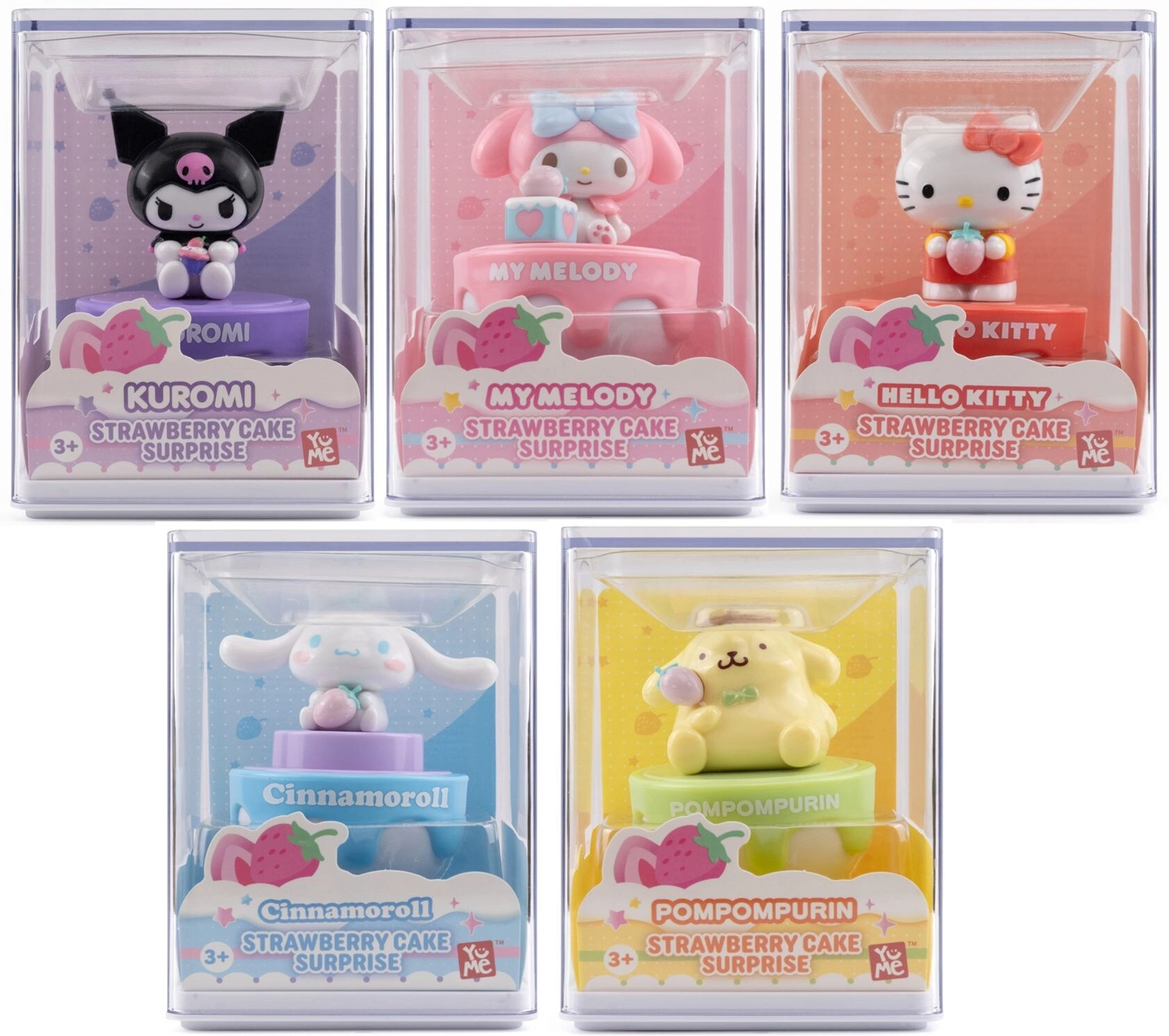 Hello Kitty Strawberry Cake Surprise - Assorted 8cm Ages 3+