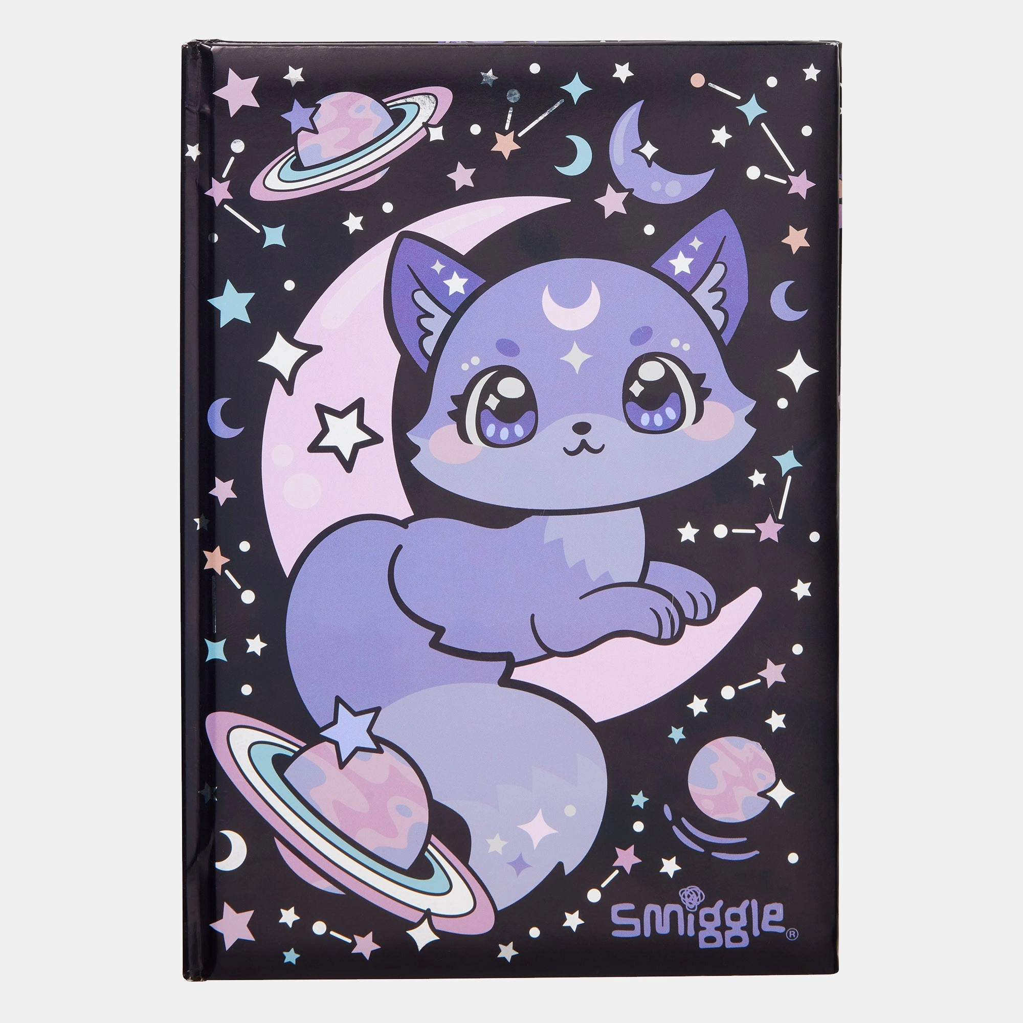 Smiggle Bright Eyes Notebook A5 Hardcover - Lined 80 Sheets