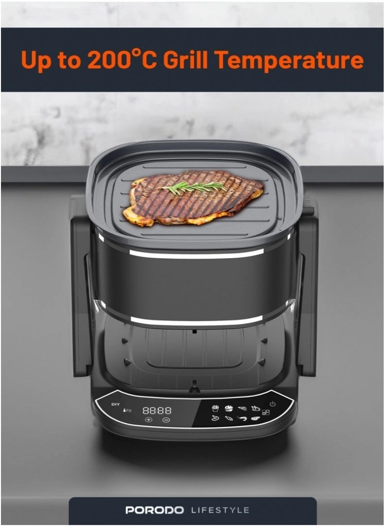 Air Fryer & Electric Grill PD-LFST022-BK