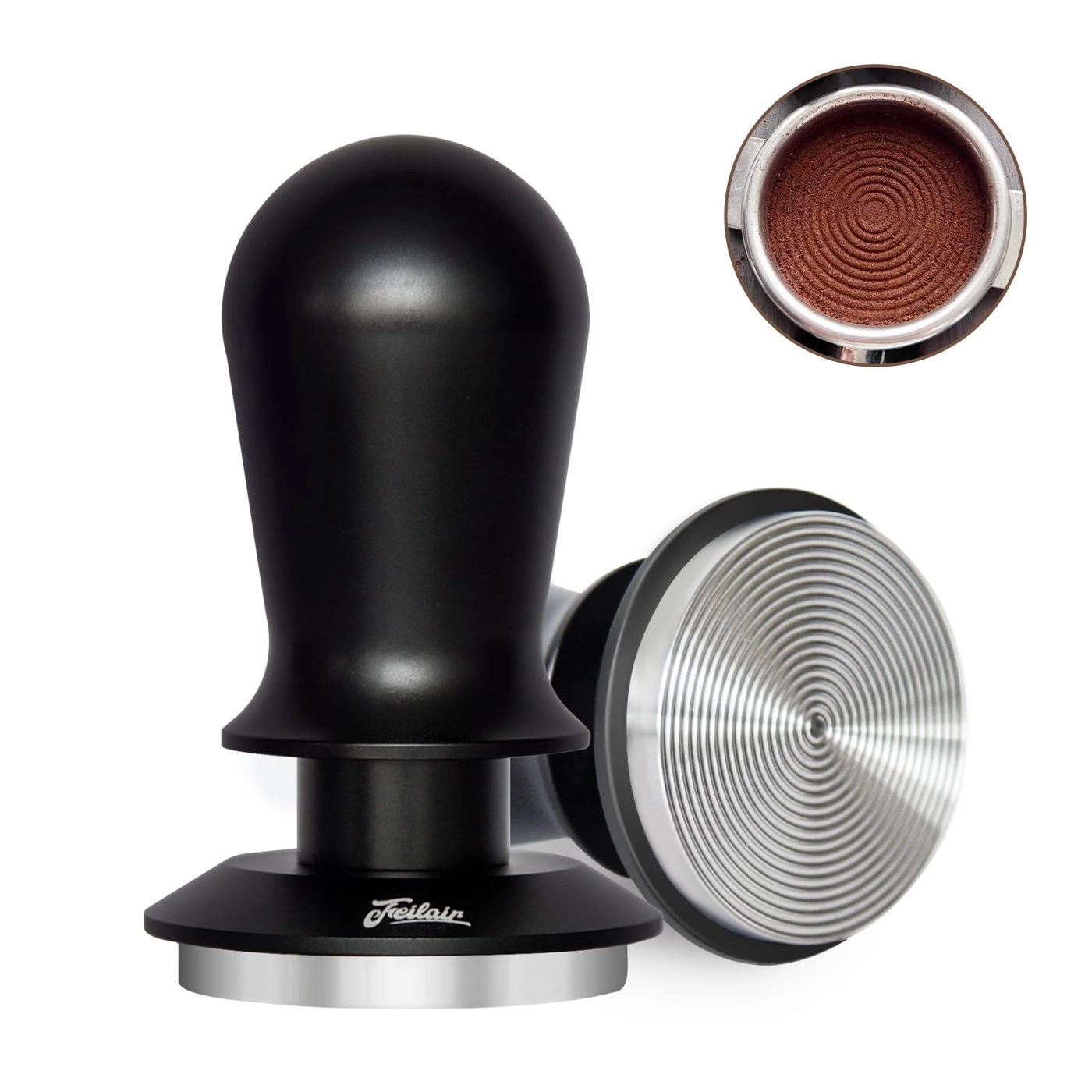 FEILAIR 51mm Professional Espresso Tamper - 30LB Calibrated Pressure Triple Spring Click Feedback