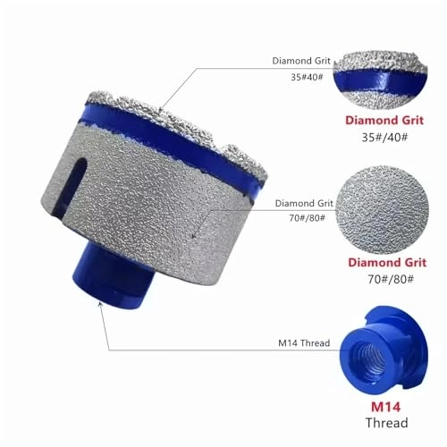 Vacuum Thread Brazed Hole Opener - 1Pcs 20mm-68mm