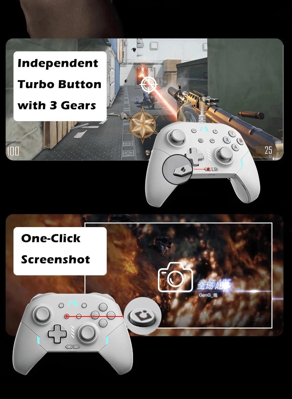 M9-HD - Grey Switch Windows Steam Deck