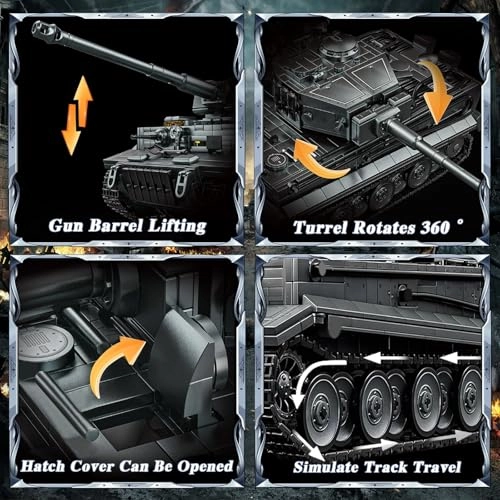 Tiger Tank - 1668pcs Military