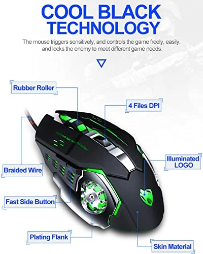 V6 Gaming Mouse - Wired