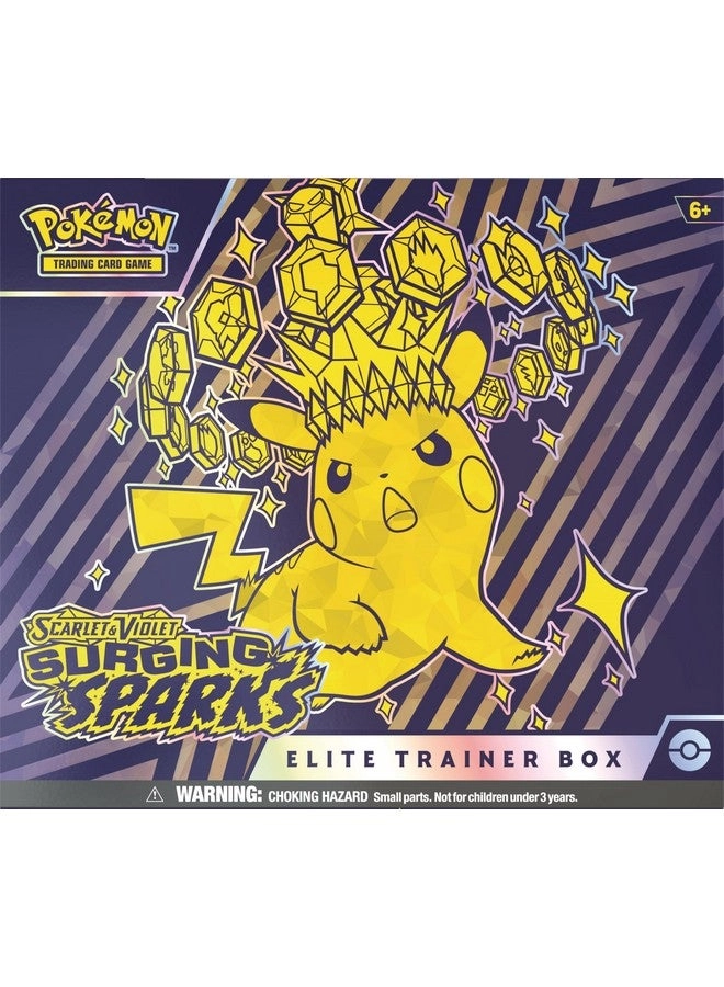 Surging Sparks Elite Trainer Box - Sealed Booster Packs Card Sleeves
