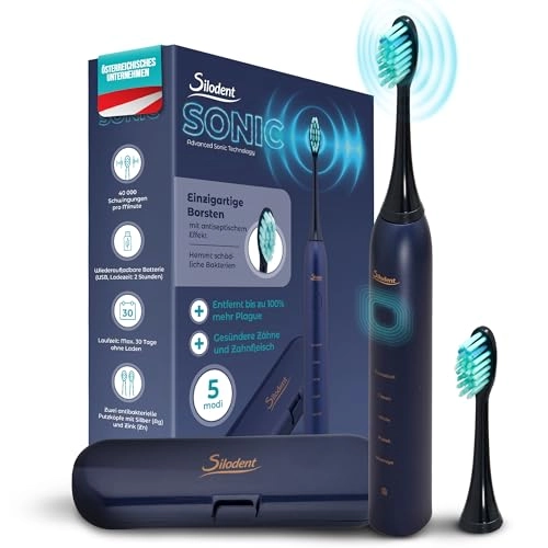 Sonic Toothbrush - 40,000 vibrations per minute 5 Programs Travel Case