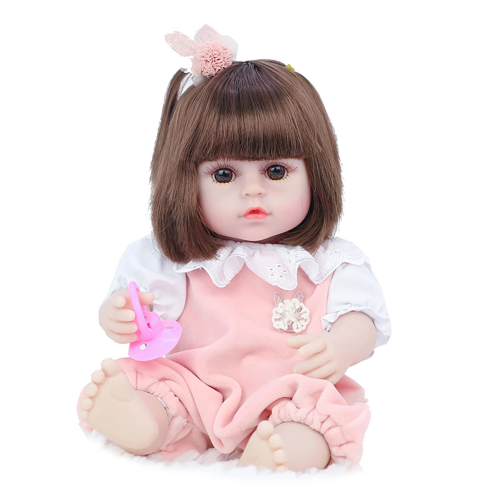 Reborn Baby Doll - 15 Inch Vinyl Mohair