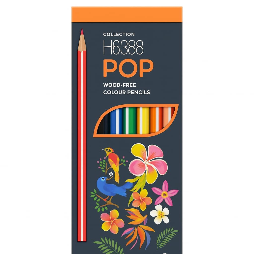 Fitto POP Coloured Pencils - 6 Pcs