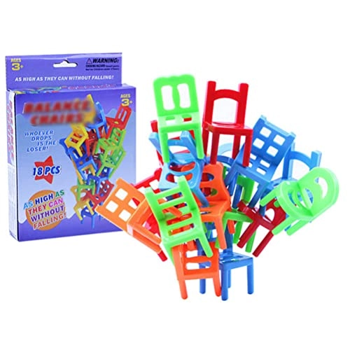 Balancing Chairs Stacking Game - 18 months - 3 years 18 pieces