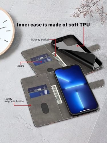 Nadoli Case PU Leather Wallet Flip Cover for Samsung Galaxy A15 5G