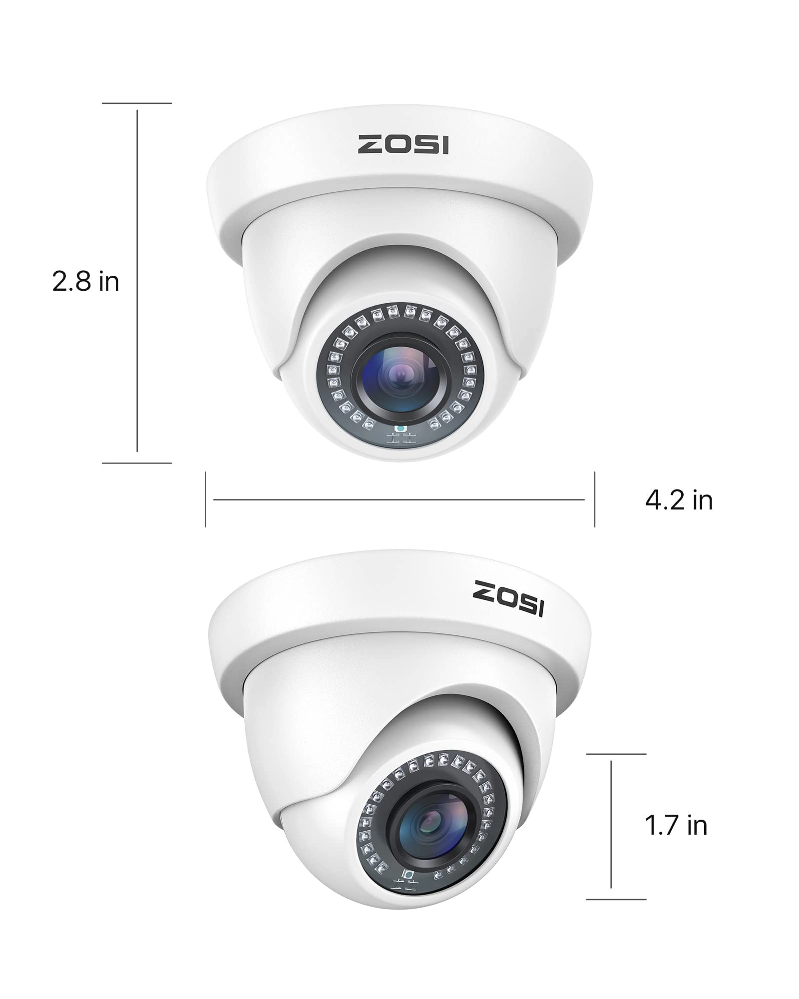 Security Bullet Camera - 1080P 4 Pack