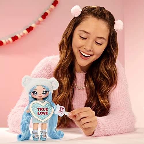 Lily Sarang Fashion Doll - 7.5" Light Blue Hair Teddy Bear-Inspired Ages 5+