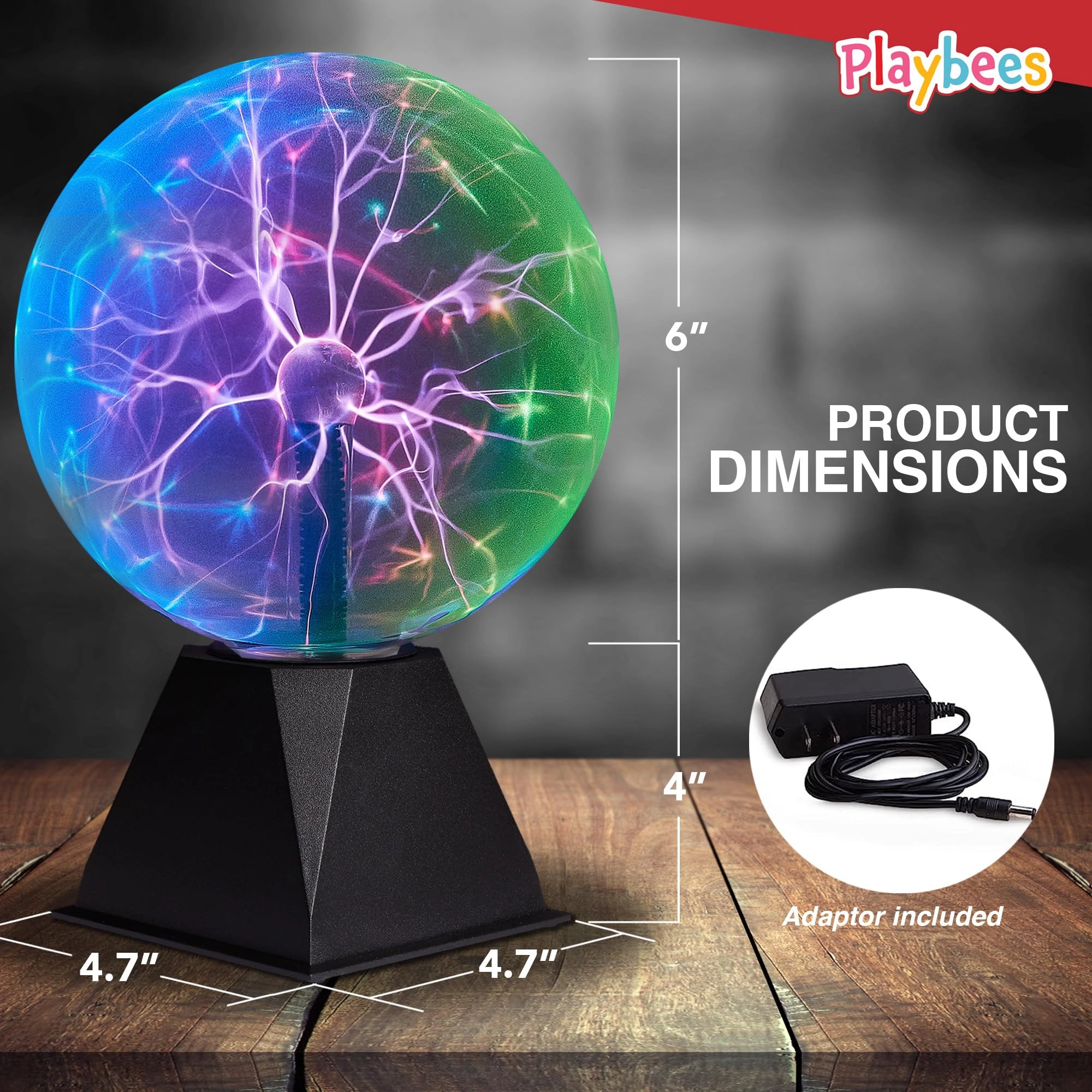 Plasma Ball - 7 Inch Red