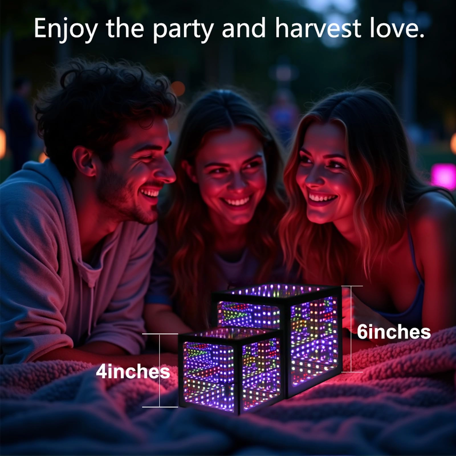 Hyper Cube - LED Table Lamp Color-Changing Music-Sync