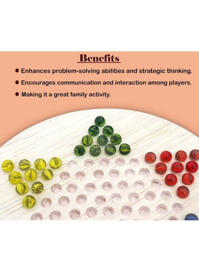 Chinese Checker - 60 Marbles 6 Colours