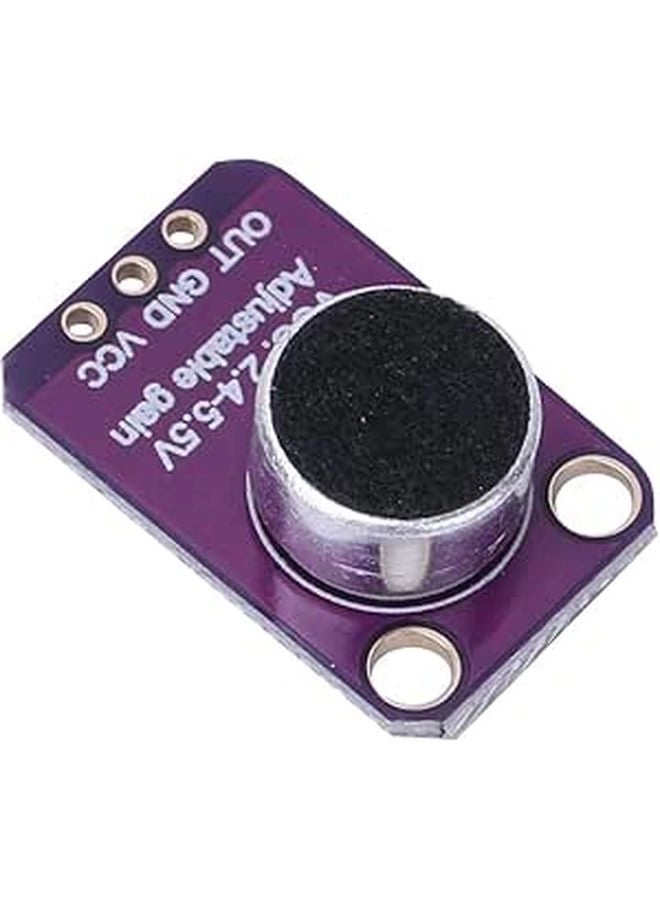 Fdit Microphone Amplifier Module Wired Microphone - High Gain Adjustable 25x-125x for ADC Microcontroller