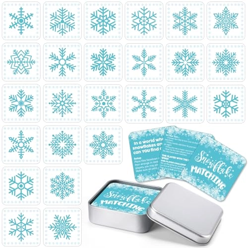 Christmas Snowflake Memory Matching Game - 52 Pcs 12 years and up Abkhazian