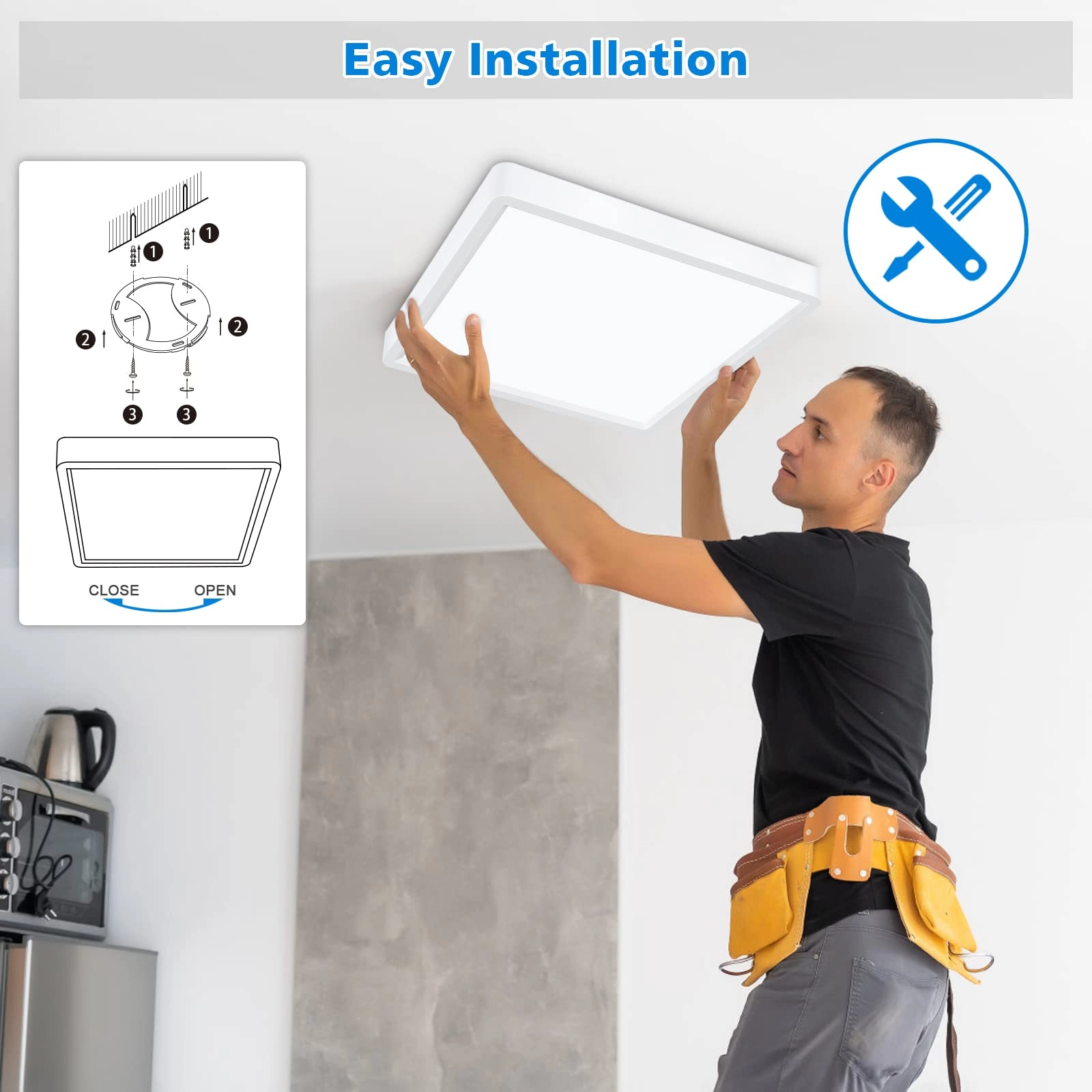 LED Ceiling Light - 5000K Daylight White