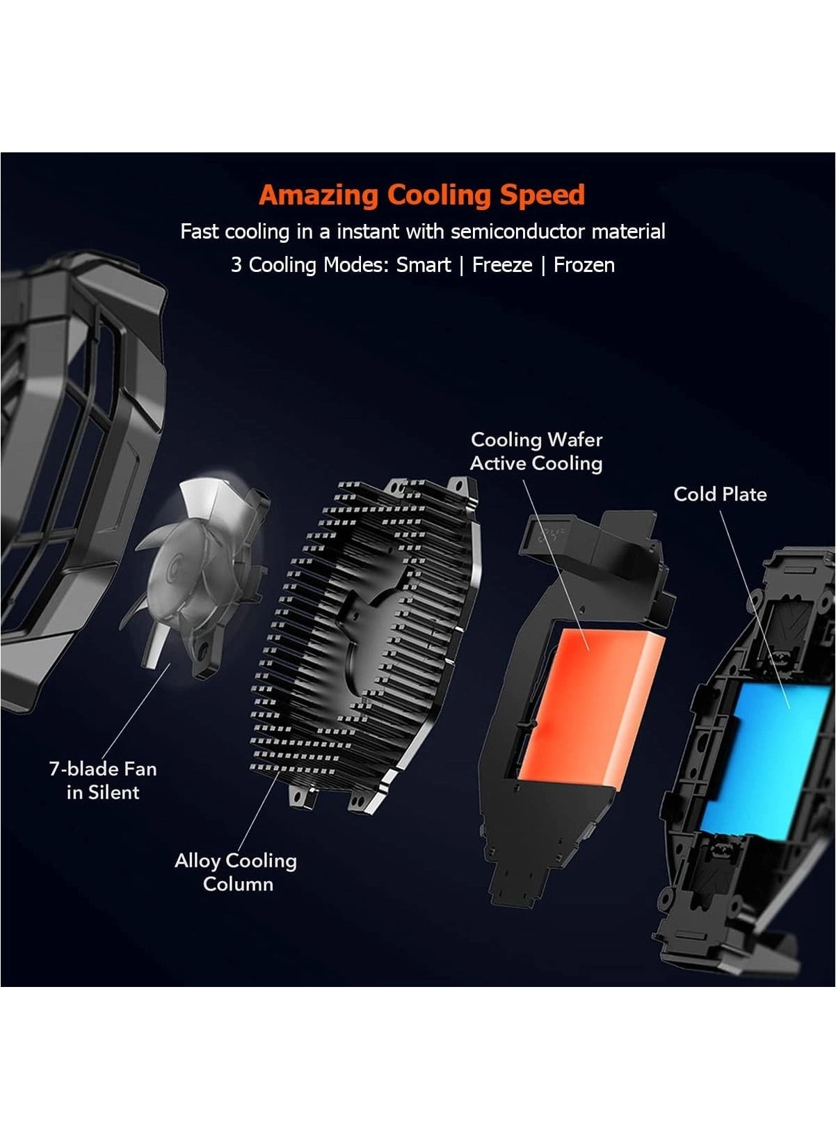 Funcooler 2 Pro - Phone Cooler RGB Temperature Display