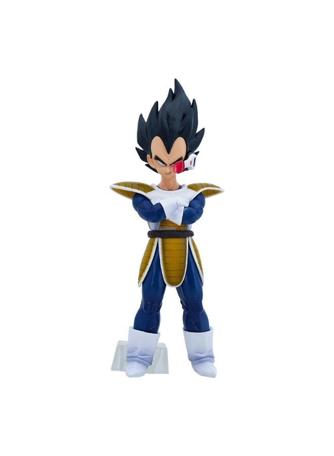 Generic Dragon Ball Super Saiyan Black-haired Battle Suit Earth Vegeta - 23 cm
